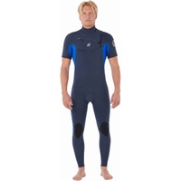 Hombres Dawn Patrol 2/2mm Manga Corta Chest Zip Neopreno